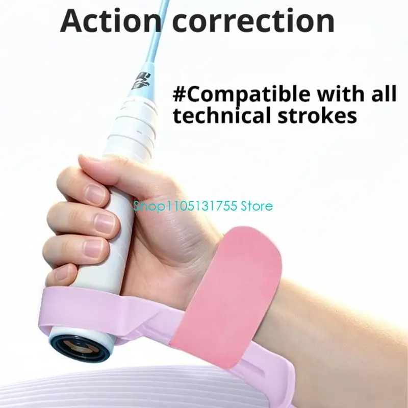 K0EF Badminton Wrist Trainer Stabilizers for Daily Drill, Swing Paths Practice Aid for Beginners, Coaches, and Courts Warms up view 2
