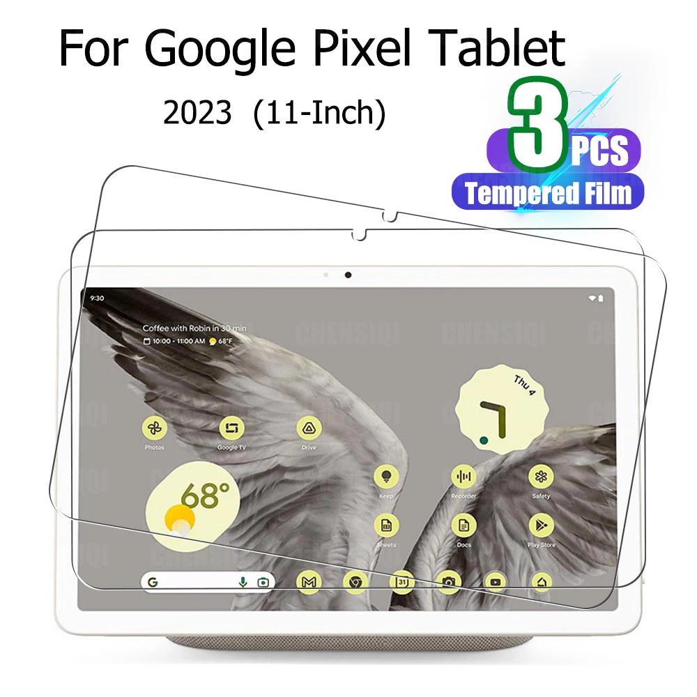 Protector de pantalla para tableta Google Pixel 2023, película protectora antiexplosión 9H, vidrio templado de 11 pulgadas