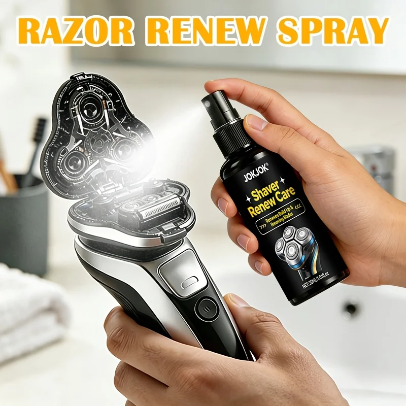Electric Shaver Renew Care Spray 30ML Lubricating Cleaner For Rotary Razor Hair Clipper Trimmer Anti Rust Noise Reduction Oil