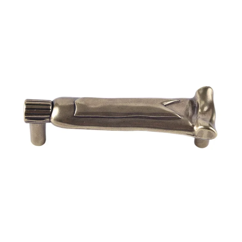 Top Quality Unique artistical Design Furniture Hardware Hole pitch 76mm Toothpaste Toothbrush Cabinet Handle Drawer Pulls