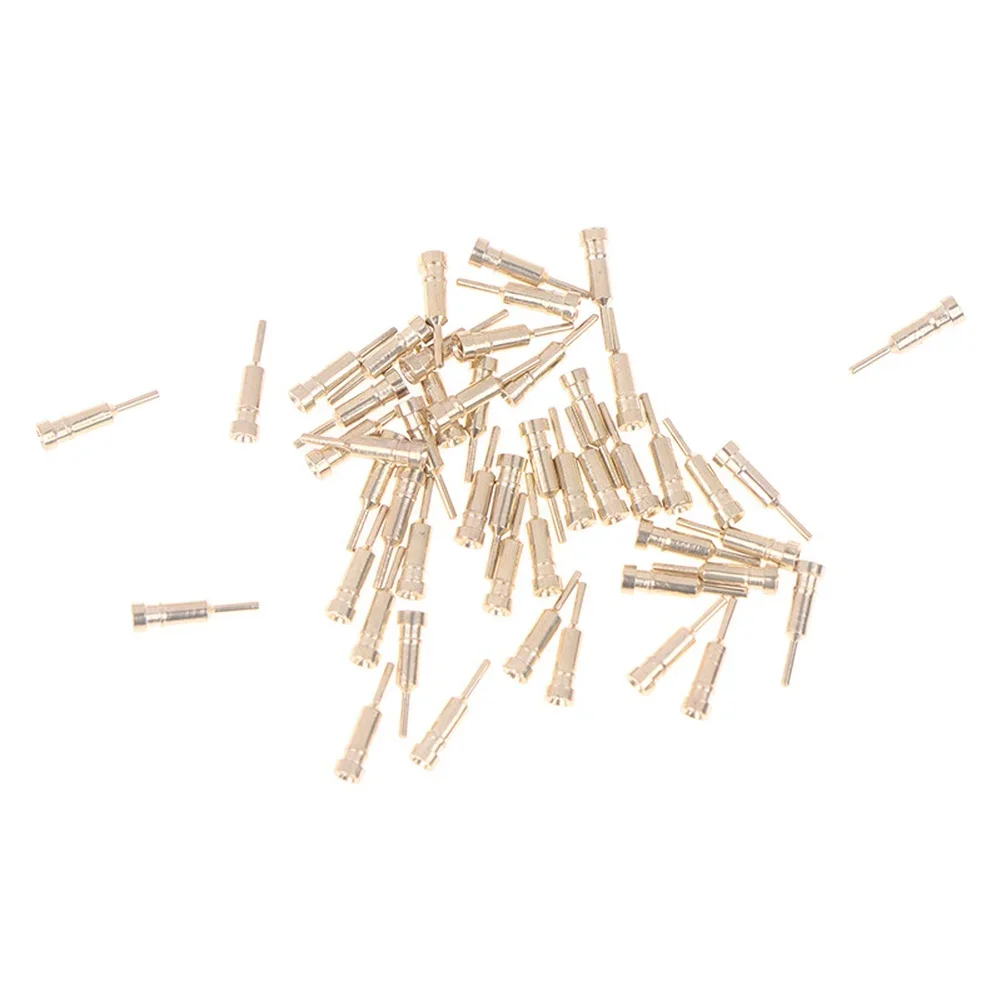 50pcs Gold Plated Brass Female Pin Socket For IN-14 QS18-12 Fluorescent Glow Discharge Tube VFD Clock DIY Electronic Component