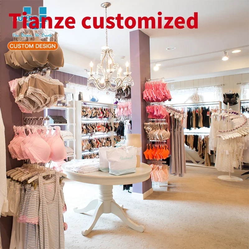 (Op Maat) Lingeries Winkel Decoratie High-End Winkelinrichting Franchise Winkel Display Decoratie Boutique Lingerie