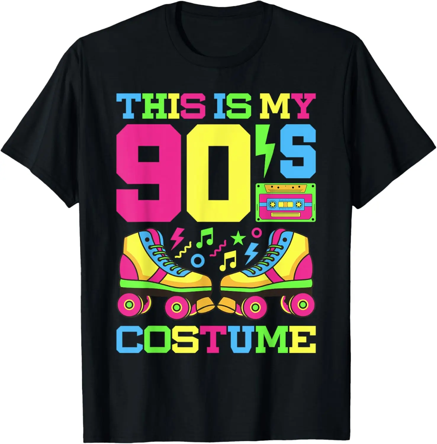 90s Costume 1990s Theme Party Nineties Styles Fashion Outfit T-Shirt