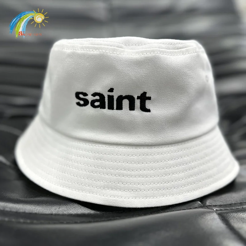 Summer Classic Letters Logo Embroidery Saint Fisherman Hat Men Women Casual Top Quality Wide Large Brim Safari Bucket Hats Cap