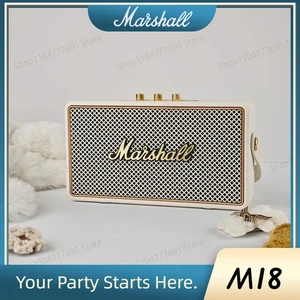 Marshall M18 Baru Audio Desktop Retro Speaker Nirkabel Bluetooth Portabel Audio Luar Ruangan Subwoofer Audio Desktop 8 penjualan terbaik marshall tws - №
