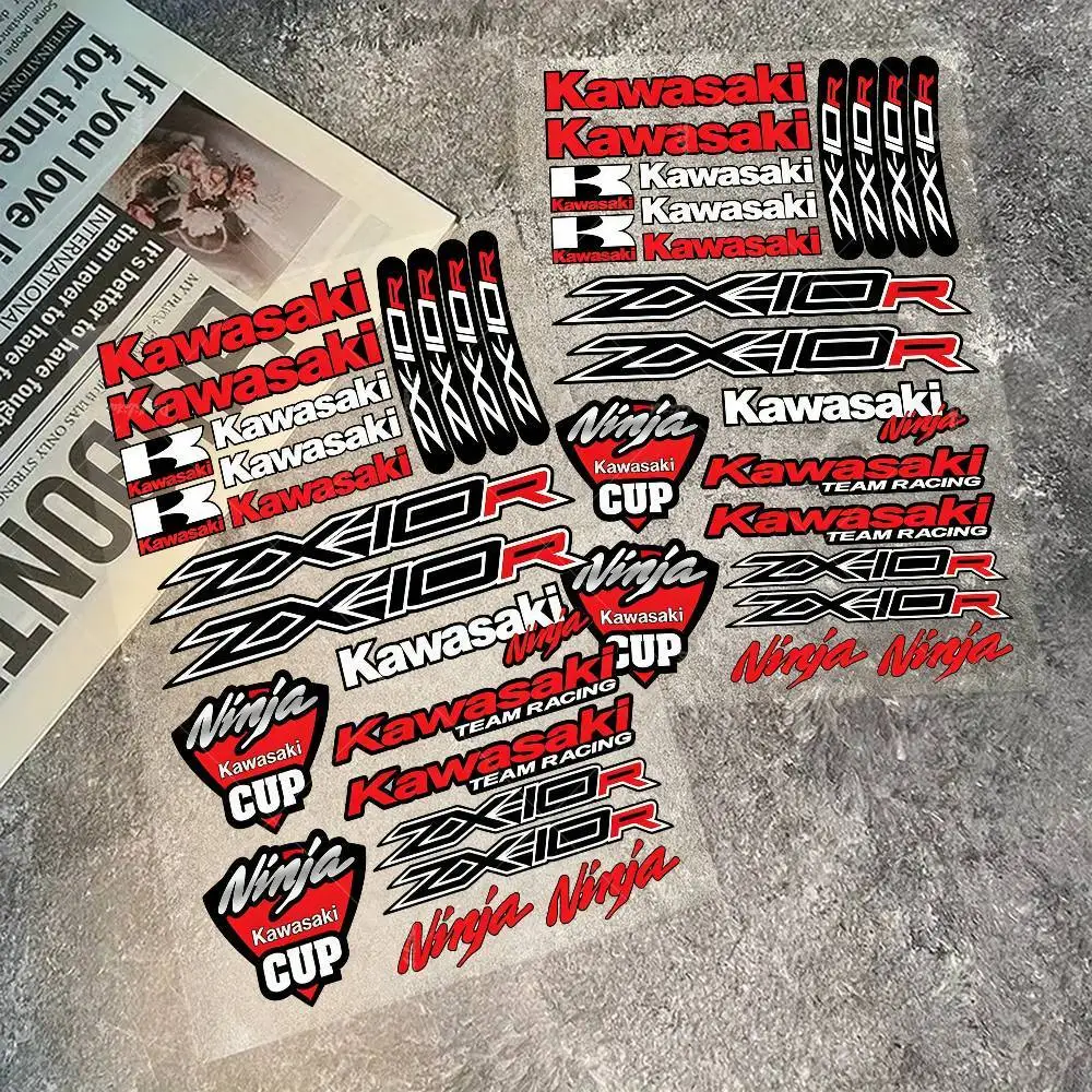 For Kawasaki Sticker Moto Stickers Auto Body Bumper Windows Motorcycle Laptop Walls Vinyl Decal Car Tuning Accessories