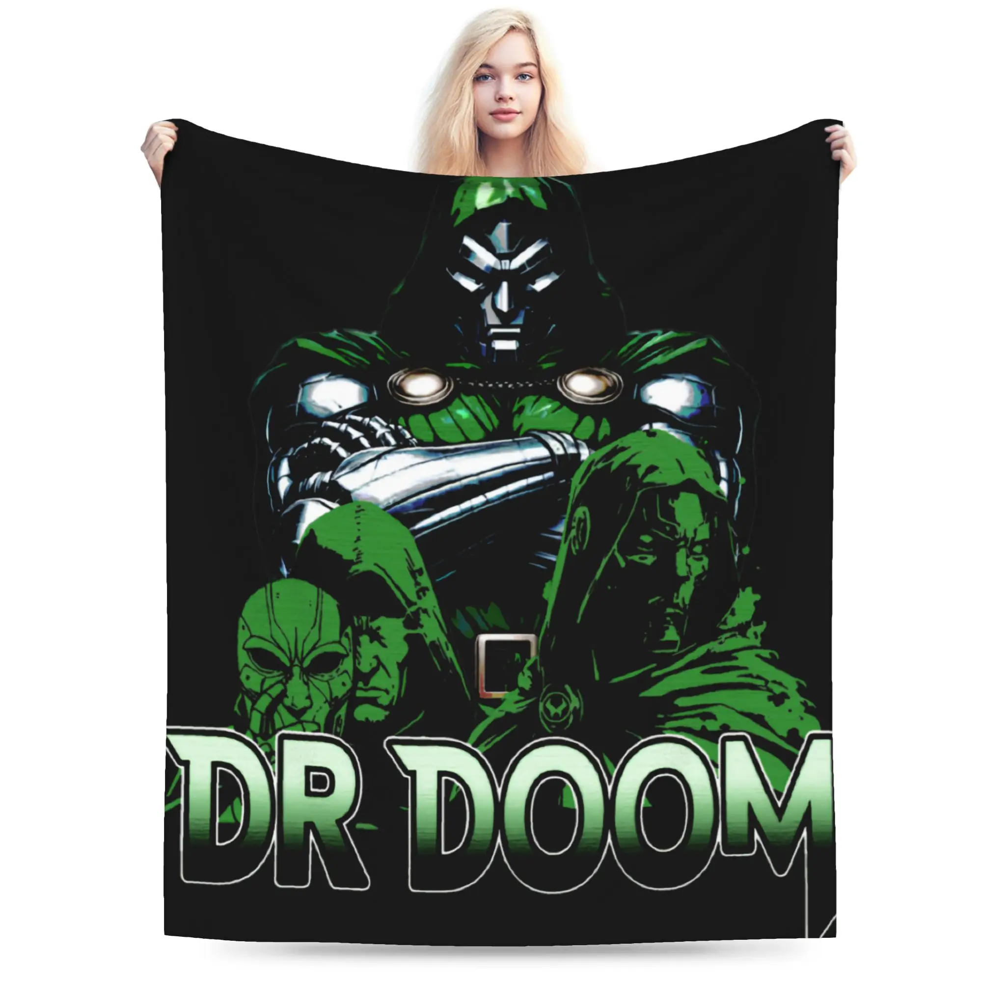 Comfortable dr.Dooms  Blanket Stuff Sofa Decorative  Blanket Throw Super Soft Velvet for Car