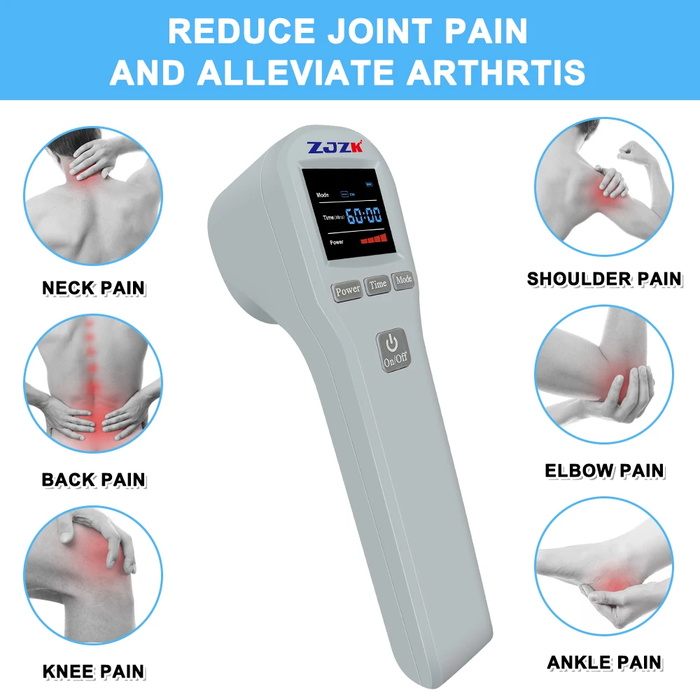 

ZJZK Lllt Laser Pris Equine Near Me 650nmX16Diodes+808nmX4Diodes Laser Therapy South Arm Pain Low Back Disc Degeneration