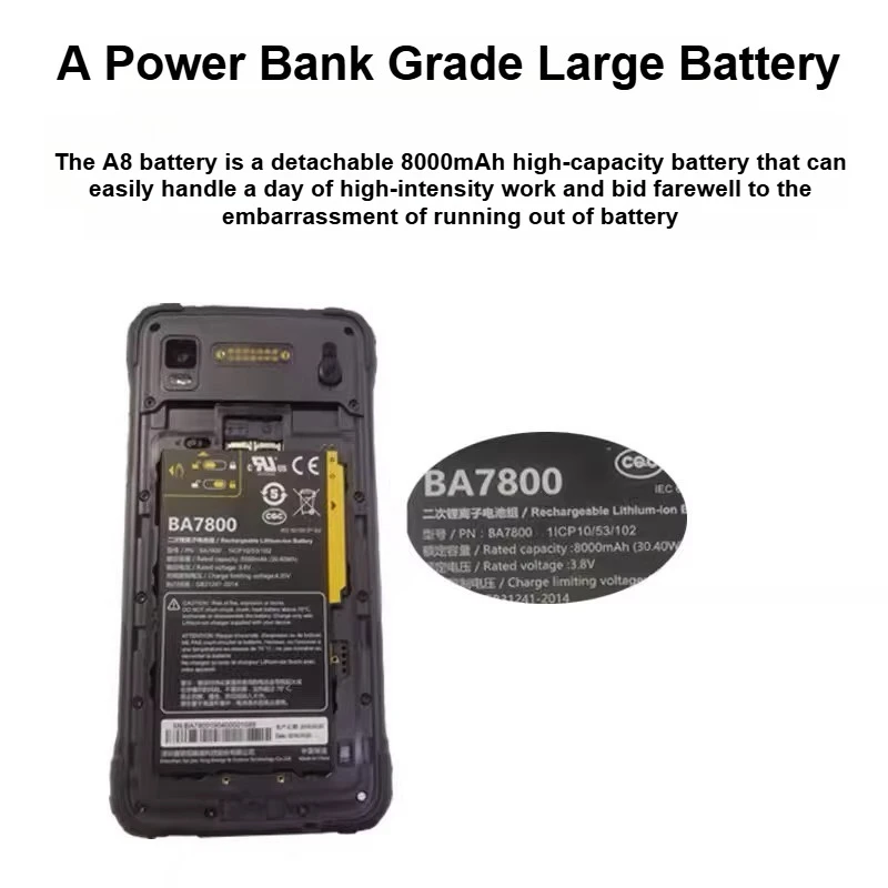 Jisibao A8 BA7800 BA7800S 휴대용 GPS 수집기 배터리용 새로운 대용량 3.8V 8000mAh 충전식 리튬 이온 배터리