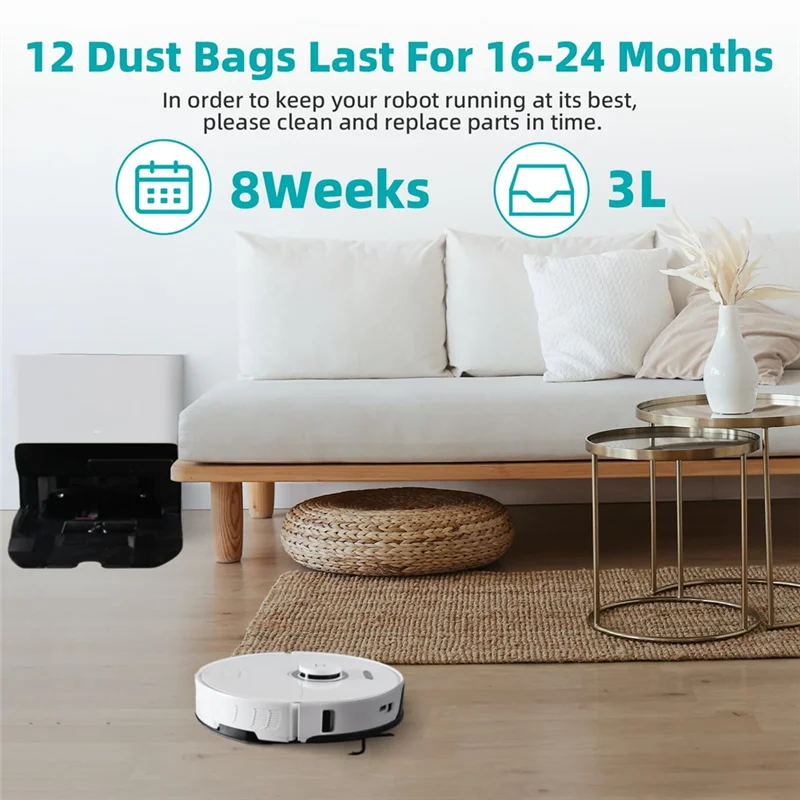 Аксессуары N95R, мешки для пыли для Roborock S8 +/S8 Pro Ultra/S7 Maxv Ultra/S7 Pro Ultra/Q7 +/Q7 Max +/Q5 + вакуумная самоопорожная док-станция, A