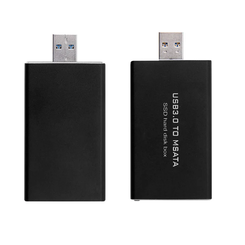 USB to mSATA SSD Hard Disk Box Converter Adapter Enclosure External for Case