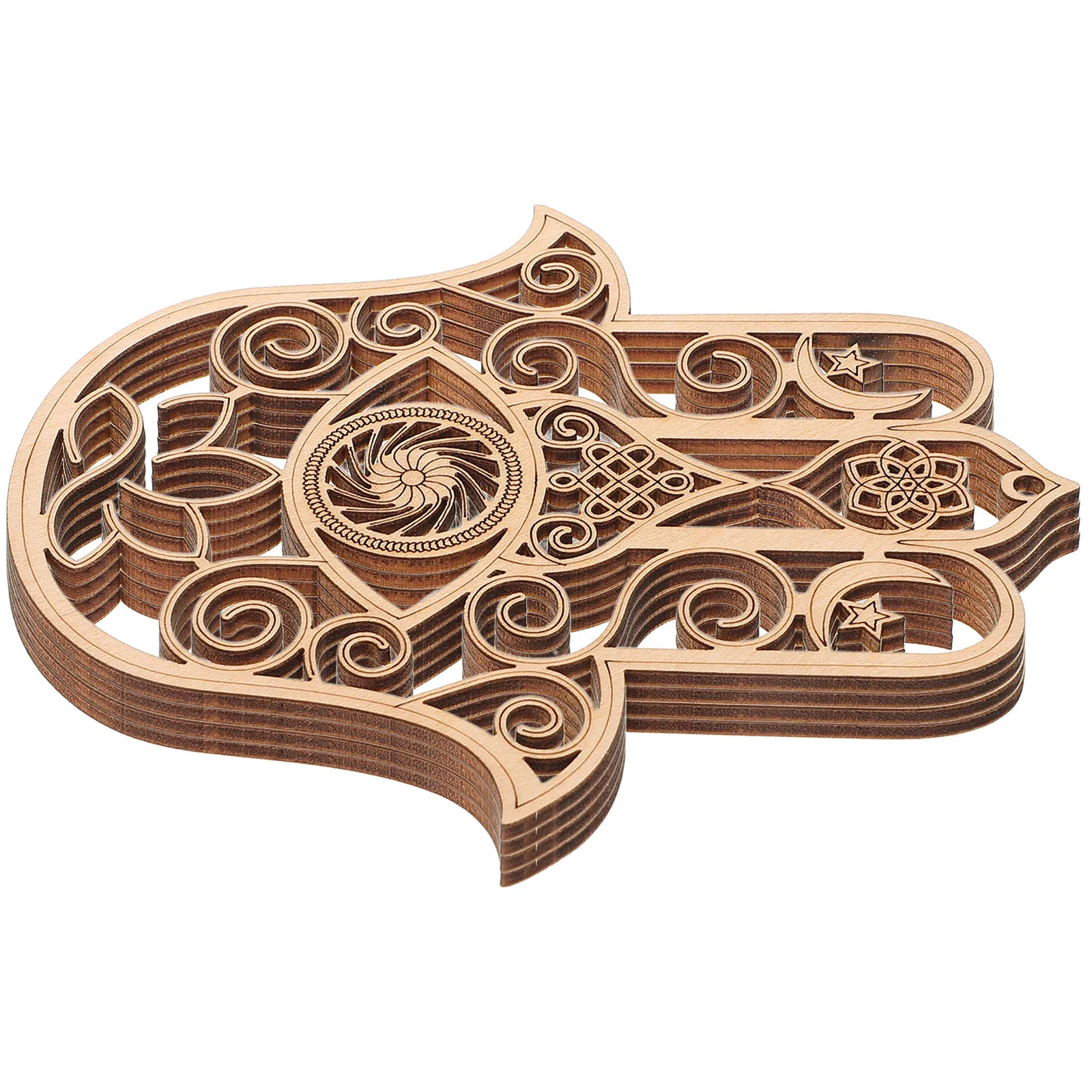 

4pcs Wooden Tea Coaster Small Tumbler Protective Bottle Mats Home Kitchen Yoga Styles 12x14 Heat Resistant Table Pads