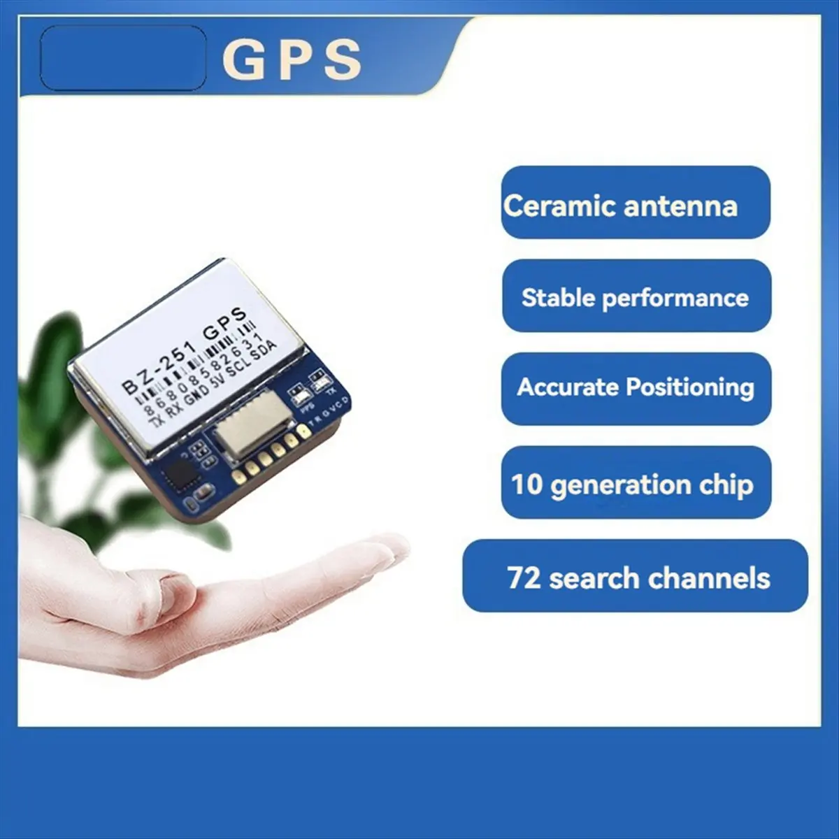 ABAN  BZ-251 GPS Dual Protocol for FPV Flight Control Fixed-Wing Out of Control Return Rescue Drone Parts