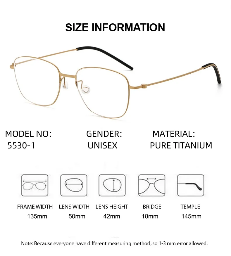 ELECCION gafas graduadas de titanio puro, gafas ópticas de gran calidad, montura de gafas para hombres y mujeres, lentes fotocromáticas para miopía menos