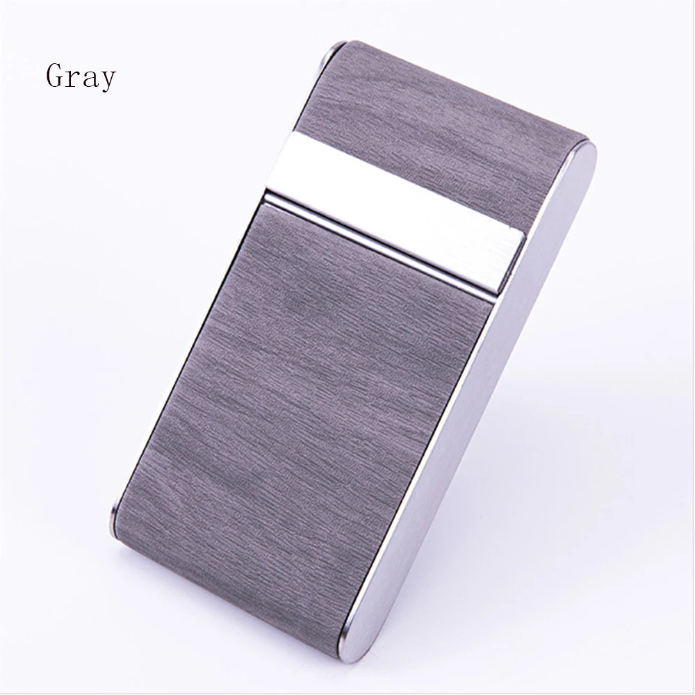 CHANCHAN Box Metal Cigarette Case Bulk Box 20 Sticks Ladies Men's Side Flip Solid Cigarette Case Tobacco Accessories