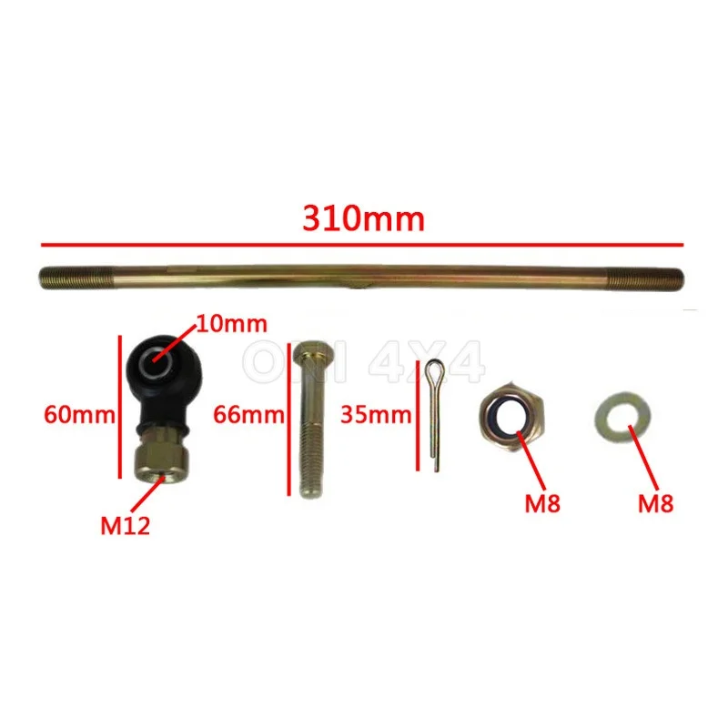 2PCS left and right pull rod assembly suitable for Polaris Sportsman 400 450 500 570 700 800 Trail Blazer250 400 Boss325 330 ATV