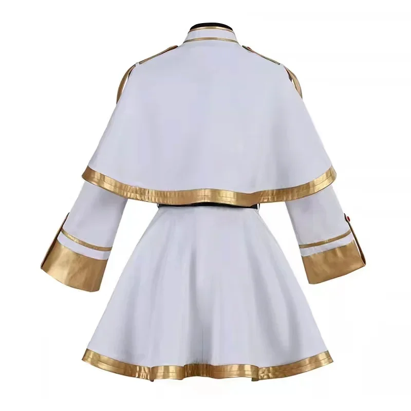 Costume Cosplay Sousou No Frieren pour Femme et Fille, Perruque, Chaussures, Robe de Magicien Anime, Oreille d'Elfe, ixd'Halloween, Noël