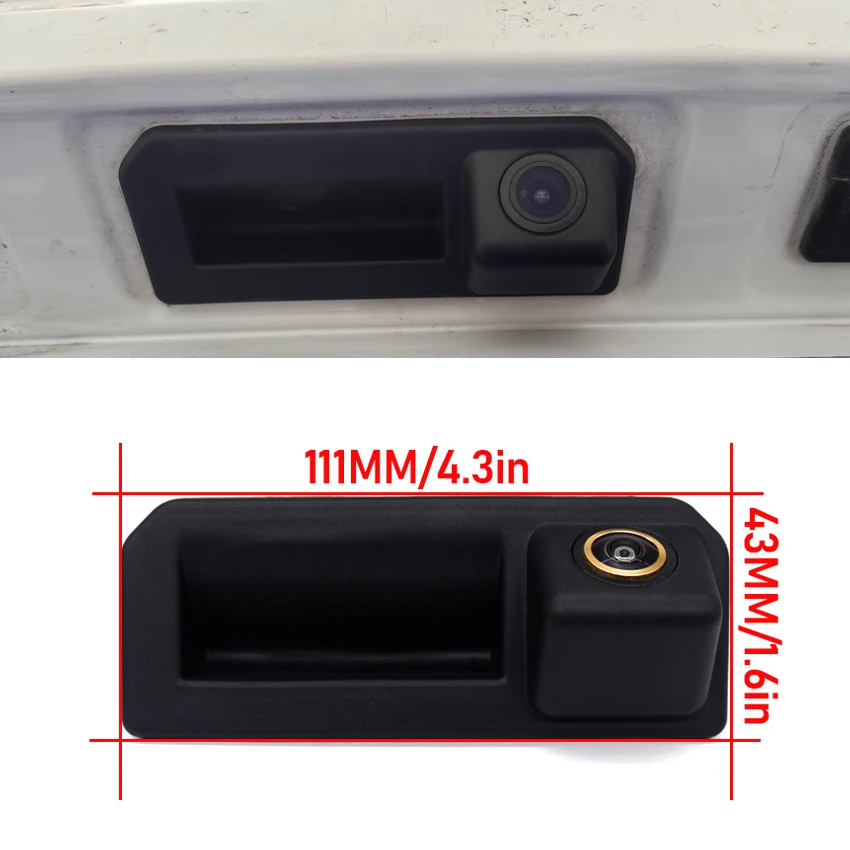Auto Trunk Handle Camera For Skoda Kodiaq Karoq Kamiq Rapid Superb Fabia 3 2017~2022 2023 CCD Parking Camera Rear View Camera