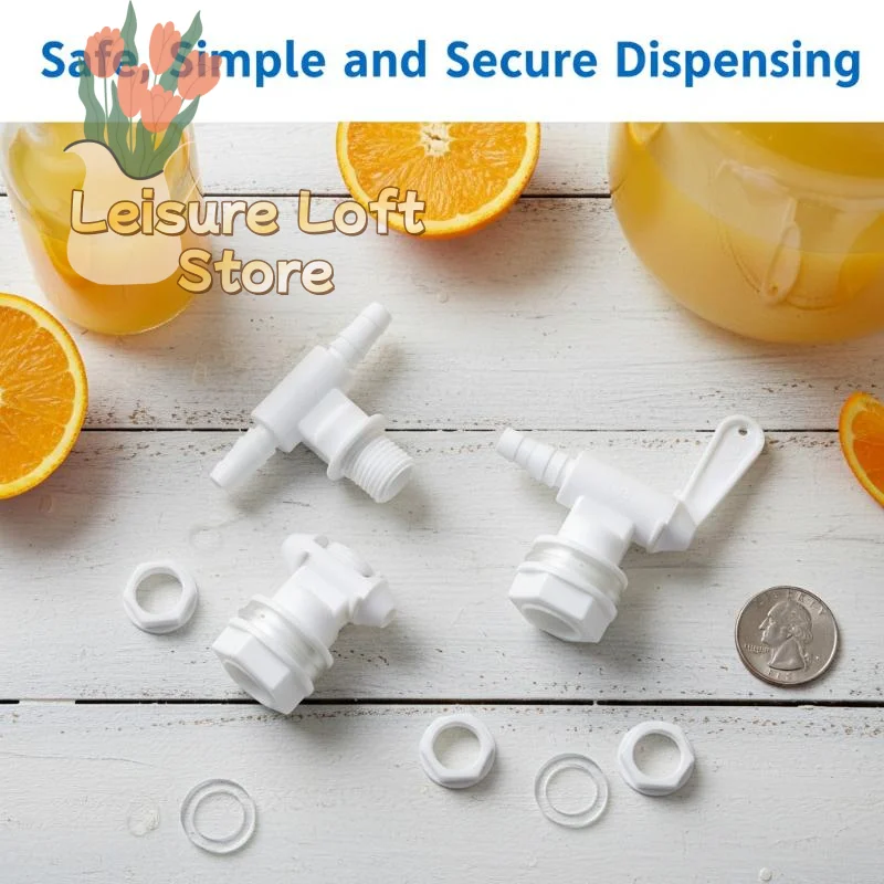 Fermenter Plastic Spigot Bottling Faucet Simple Install Tap Replacement for Buckets Brewing Beverage Dispensing