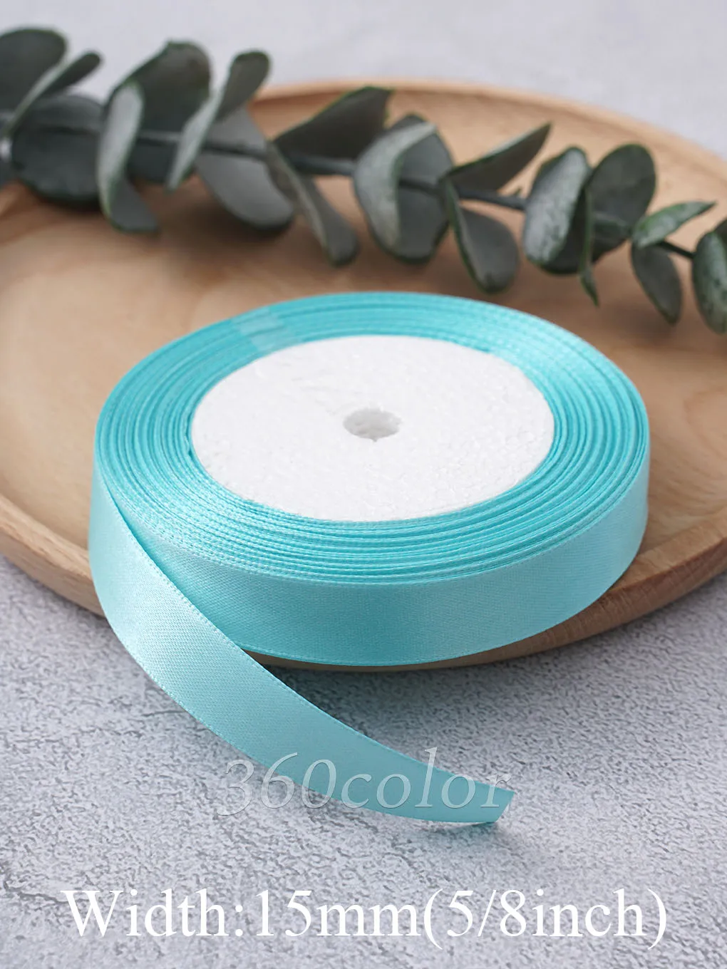 1 Roll Turquoise 25yards 6mm - 50mm Satin Ribbon Sash Gift Bow Handmade DIY Craft Wedding Party Supply Banquet Decoration