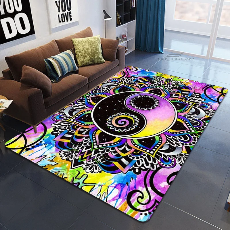 Abstract Art Floral Patterns Decorative Carpte Personalised Bedroom Floor Pad Can Customize Rug Living Room Cushion Door Pad