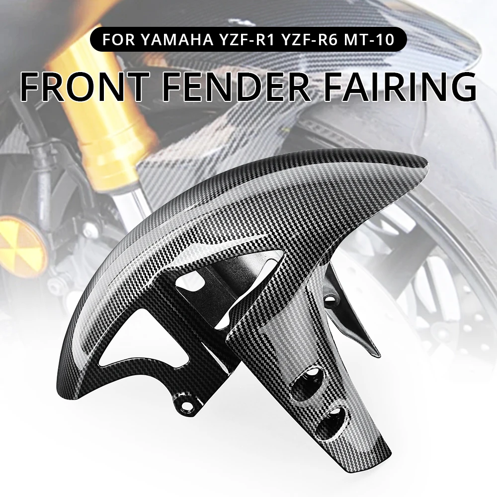 

Motorcycle Carbon Look Front Fender Splash Mud Dust Guard Mudguard for YAHAMA YZF R1 2009-2020 R6 2017-2020 MT10 2016-2018