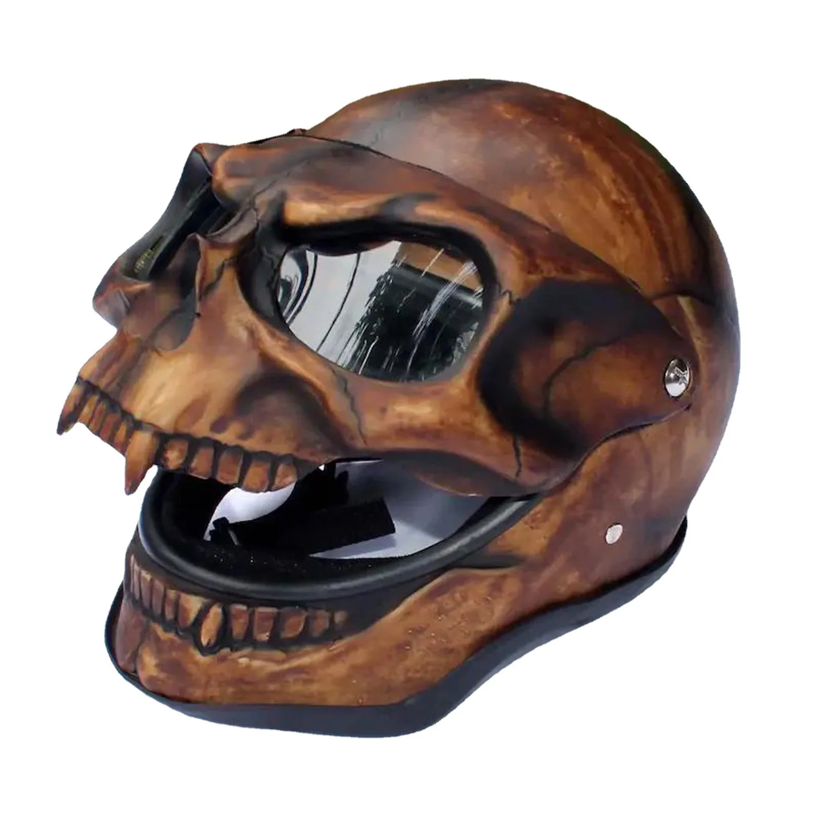 

Halloween Skull Mask Head Cover Mouth Movable Full Head Skull Face Shield Party Props