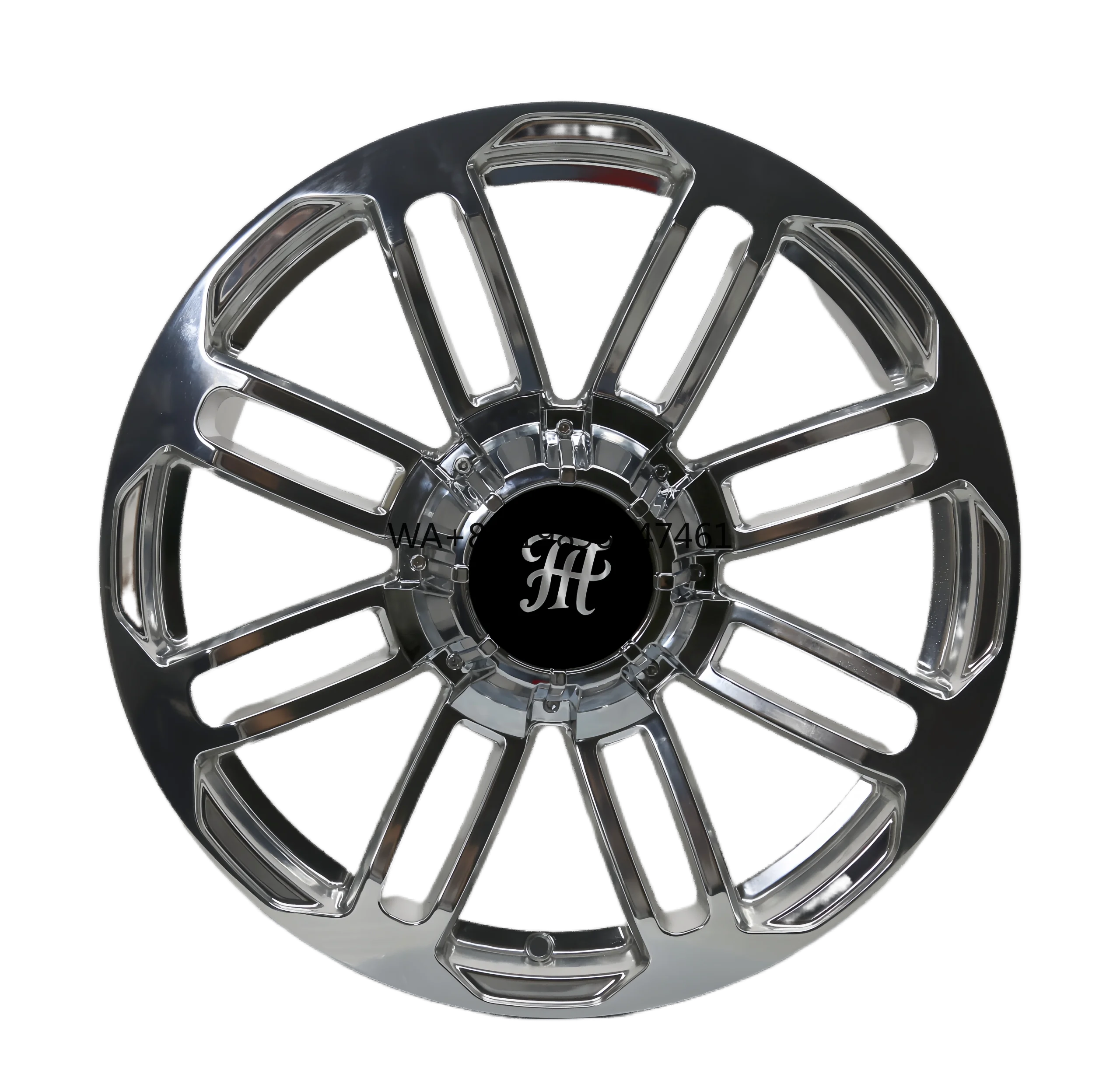 

off-road wheel Custom PCD 6x139.7 8x165.1 Chrome Passenger Alloy Rims for GMC 1500 Limited Hummer EV 2500HD