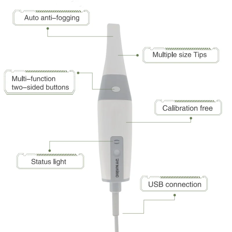 High-Speed Scanning Dynamic DDS500 Dental Intraoral Scanner Dental With Auto Anti-Fogging