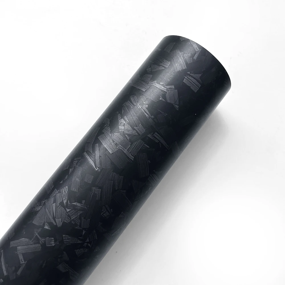Forged Carbon Fiber Forged Vinyl Wrap Matte Film Adhesive Modification Car Sticker Cover Air Release Foil for Moto Car Accessori