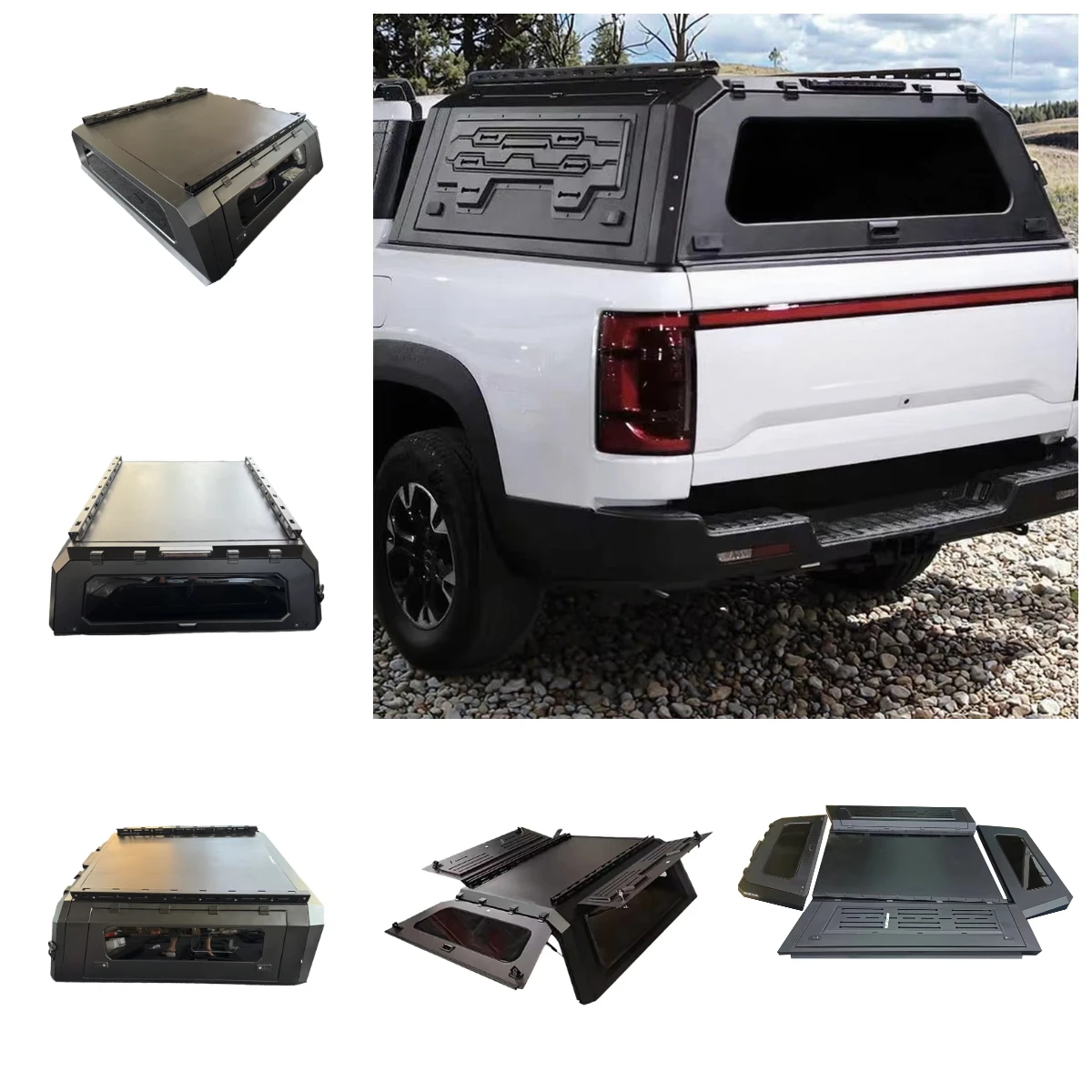 

High-quality Foldable BYD / Shark Pickup Truck Cargo Compartments Off-road Hardtop Waterproof Cargo Box Cover