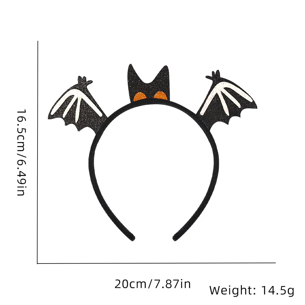 Halloween Party Headband Black Bat Spider Hairband Halloween Night Cosplay Costumes Prop For Children And Adults Headband