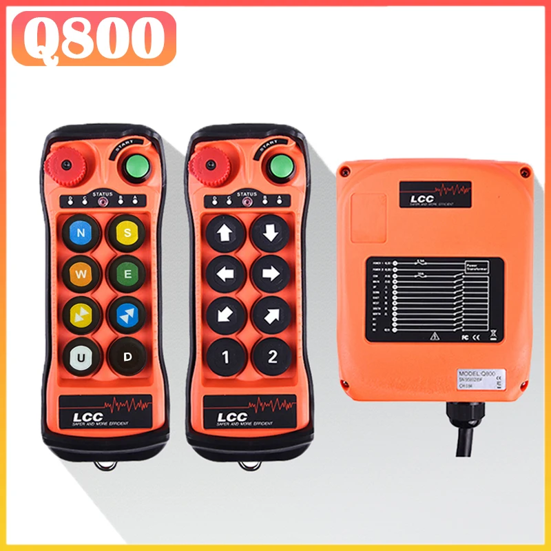 

Industrial Radio Remote Control Single-speed 8-button Crane Switch 24v 110v 380v Winch Electric Hoist Waterproof Remote Control