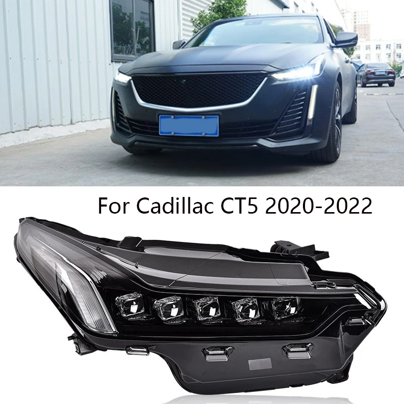 

car styling head lamp for Cadillac CT5 headlight altis 2020~2023 ALL IN LED for Cadillac CT5 daytime running light head light