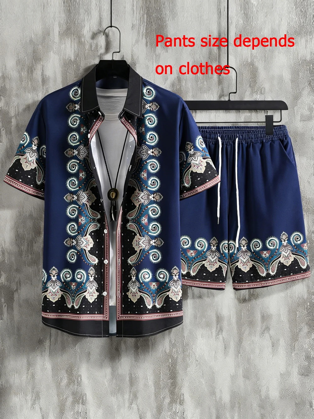 

2026 Men's Fashion Short Sleeve Beach Shirt Suit European Style 3D Printed Shirt Beach Vacation Outdoor Social Clothing for Men