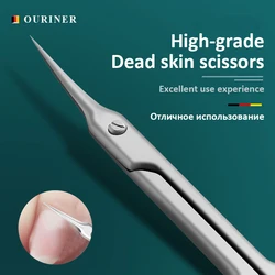 Edelstahl Gebogene Spitze Dünne Klinge Häutchen Schere Nagel Clippers Trimmer Maniküre Werkzeuge Augenbraue Toos Dead Skin Remover