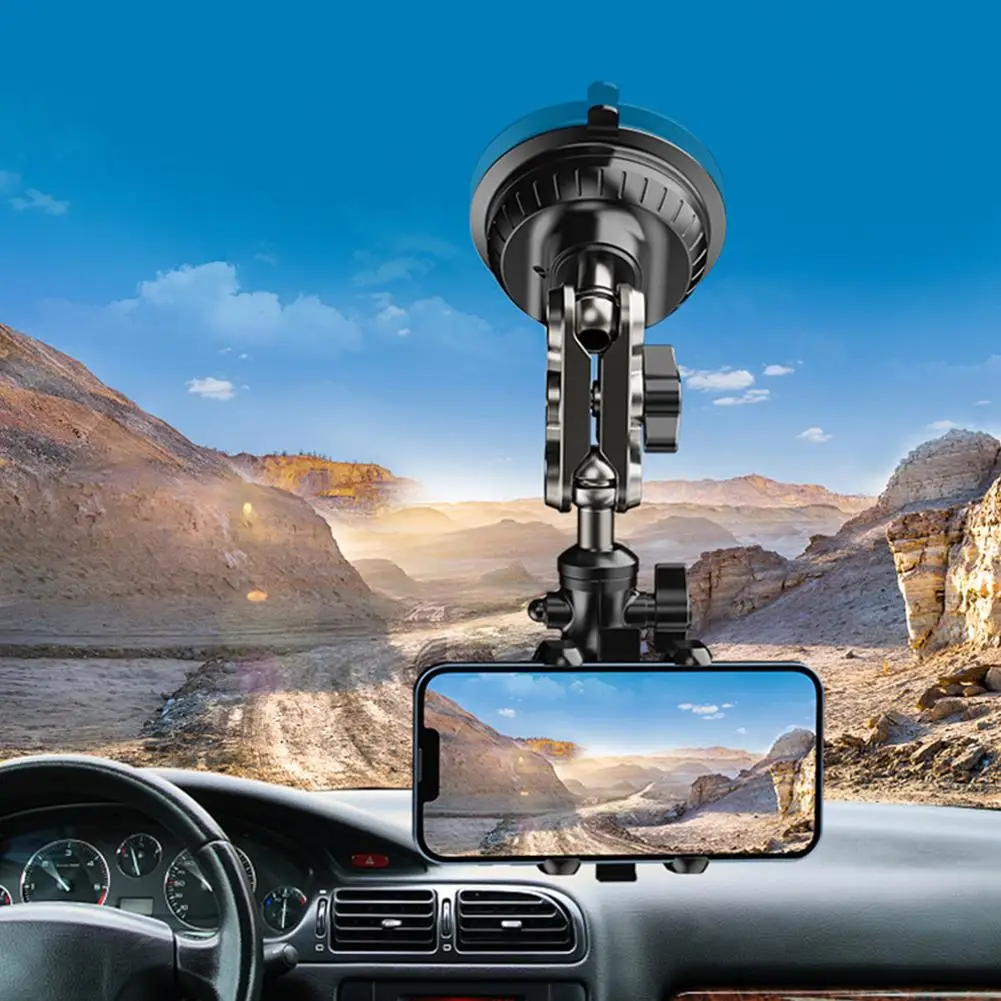Car Phone Mount Video Recording Universal Magic Arm Suction Car Phone Holder Mount Windshield Window Glass Vlog Shooting