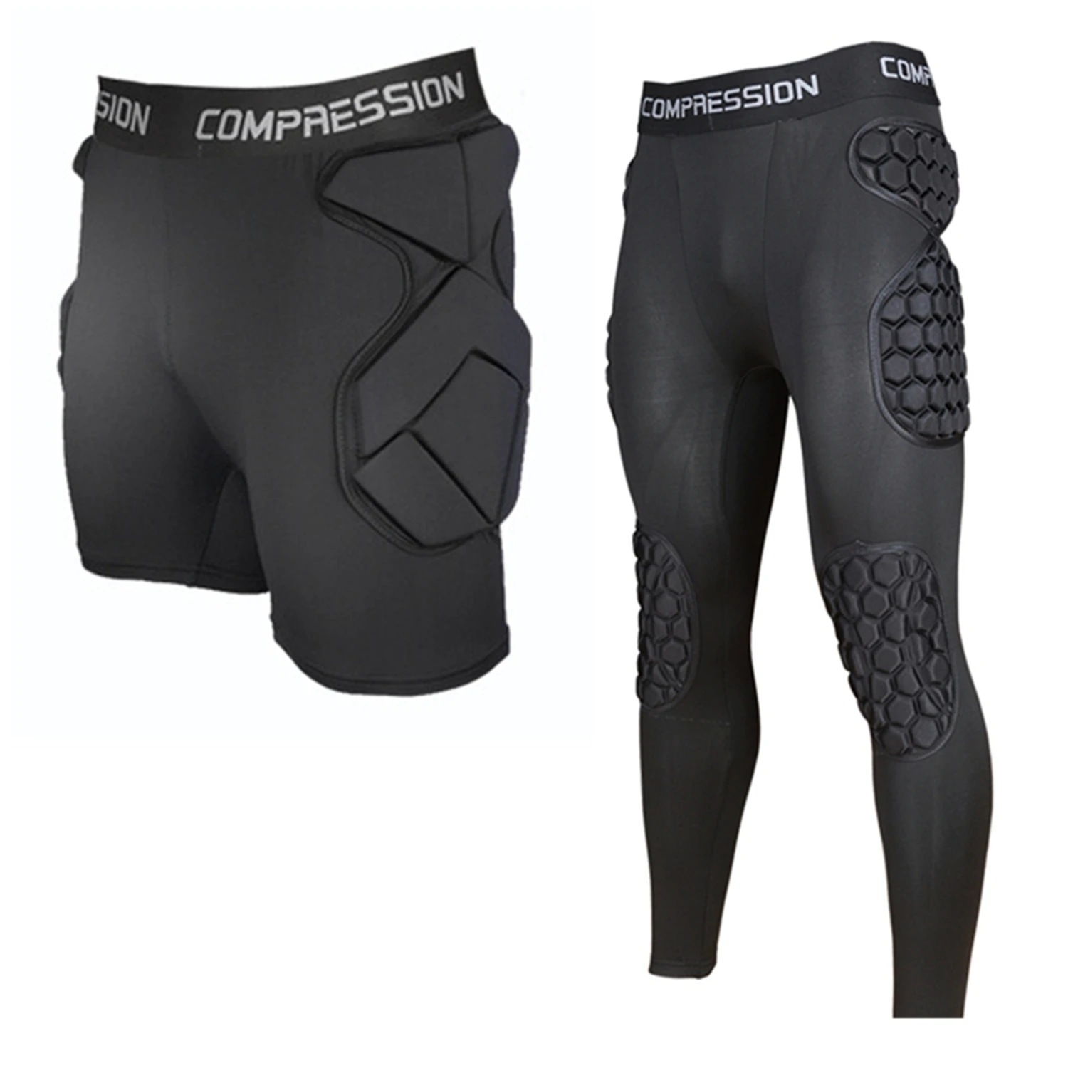 الرجال كرة القدم الأمريكية السراويل كرة القدم التدريب بانت حارس المرمى مجموعات رياضية إيفا الإسفنج حارس المرمى حارس المرمى السراويل الركبة وسادة حماية #1