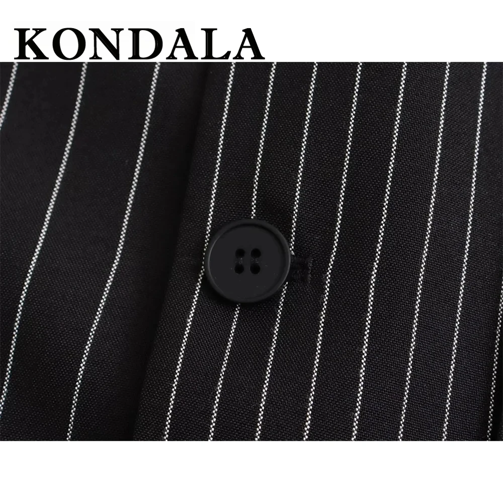 KONDALA 2025 Wiosna Lato Eleganckie Żakiety Biurowe Modne Casualowe Jednolite Kolorystycznie Jednorzędowe Eleganckie Oversize'owe Narzutki Damskie