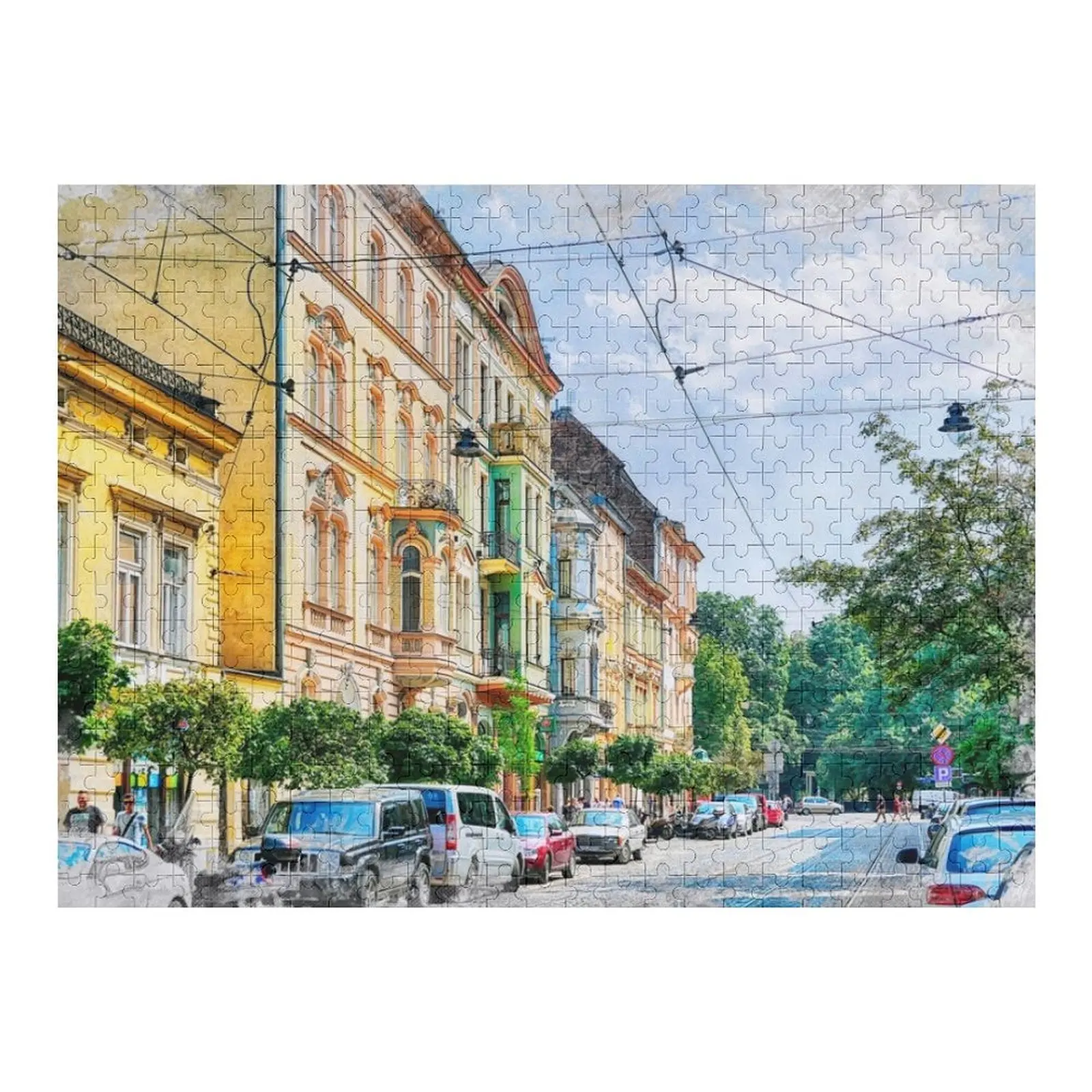 

Cracow art 16 #cracow #krakow #city Jigsaw Puzzle Customized Photo Wooden Name Puzzle