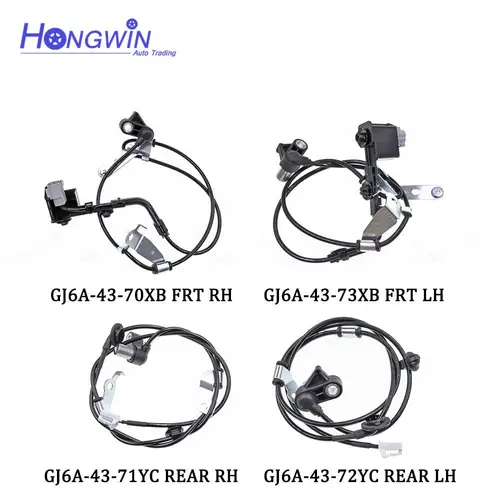 Sensor de velocidad de rueda ABS para coche Mazda, accesorio delantero, trasero, derecho e izquierdo, compatible con modelo 6 GG GY 2002-2008, GJ6A-43-70XB, GJ6A-43-73XB, GJ6A, 43, 72YC, GJ6A-43-71YC