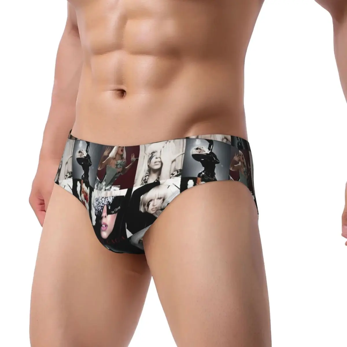 Custom Lady Gaga Mayhem Music Singer Brief Panties Women's Breathable Stretch Underwear