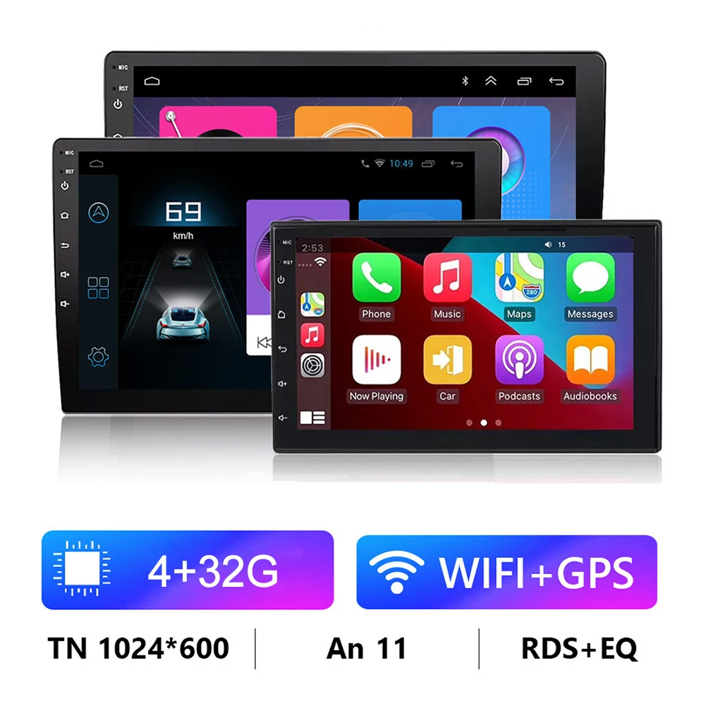 

9 Inch Car Radio Audio Multimedia Player Double Din Android 11 WIFI GPS 1080P 4GB RAM+32G MP5 Player