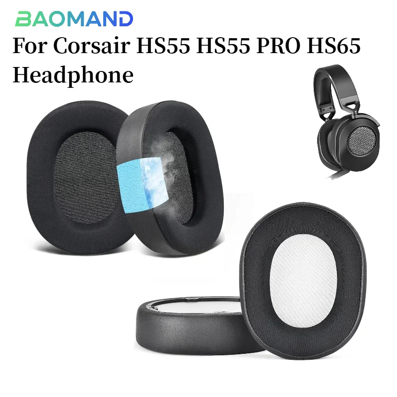 

Replacement Earpads Memory Foam Ear Cushion Cover for Corsair HS55 HS55 PRO HS65 Gaming Headset Earmuffs Ear Pads