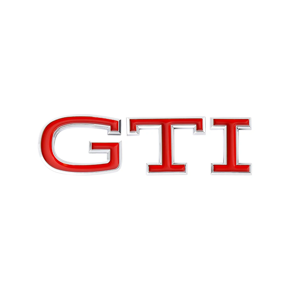 3D ABS GTI Buchstaben-Emblem Aufkleber Auto-Styling Karosserie Kofferraum Abzeichen Aufkleber Dekoration Auto-Modifikation Zubehör für Volkswagen VW