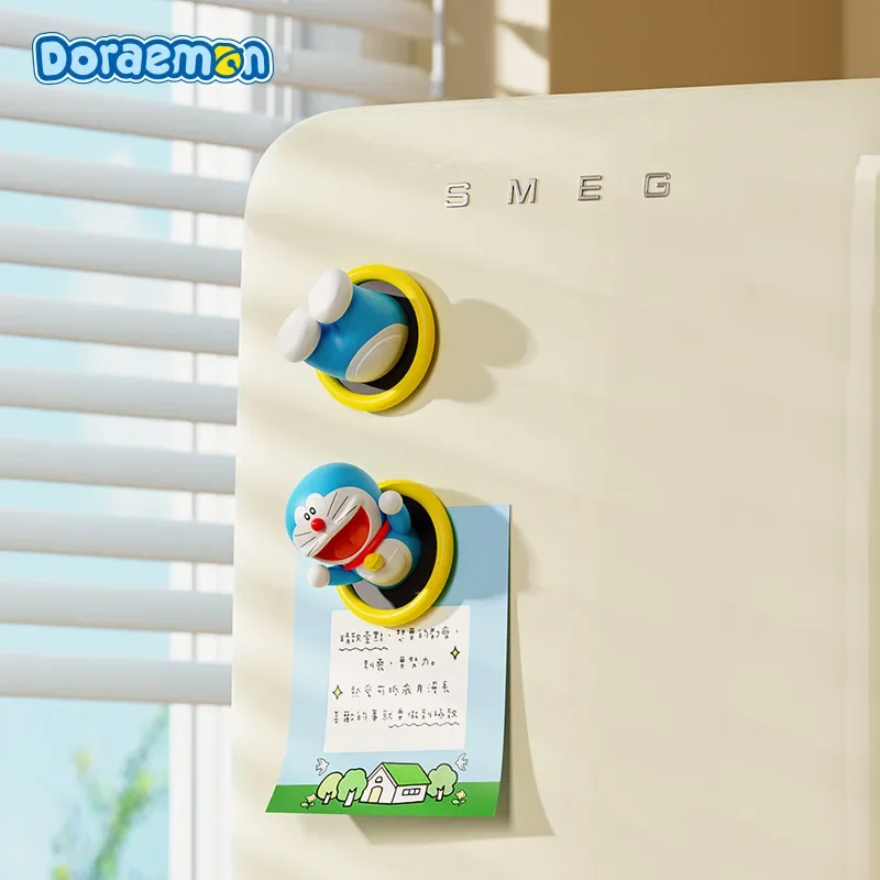 Cartoon Doraemon Fridge Magnets Anime 3D Stereo Cartoon Cute Fridge Magnets Home Decoration Magnetic Stickers Kids Birthday Gift