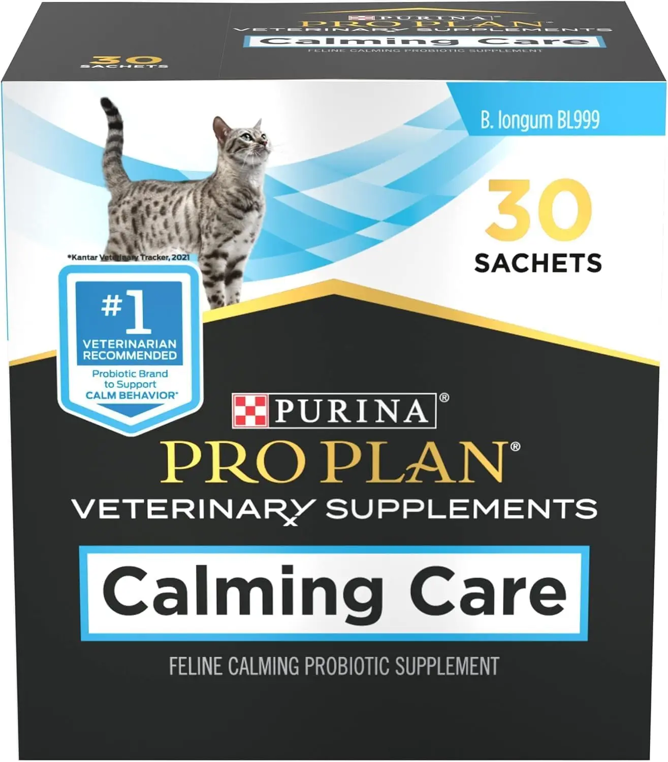 Purina Pro Plan Supplements Calming Care, Behavior Support for Cats, 30 Ct (Pack of 2)