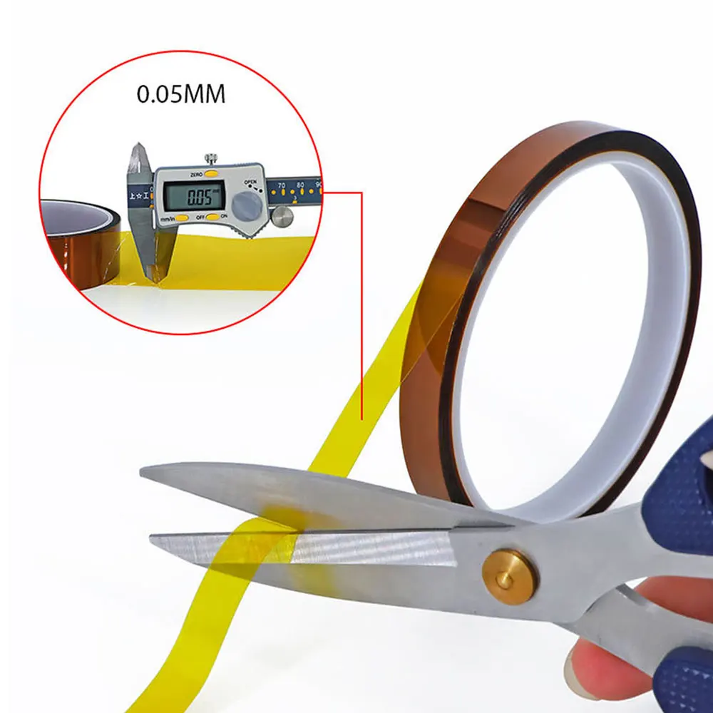 Golden finger insulating and heat insulating tape, polyamide adhesive Electrical tape, traceless heat conductive tape, amber