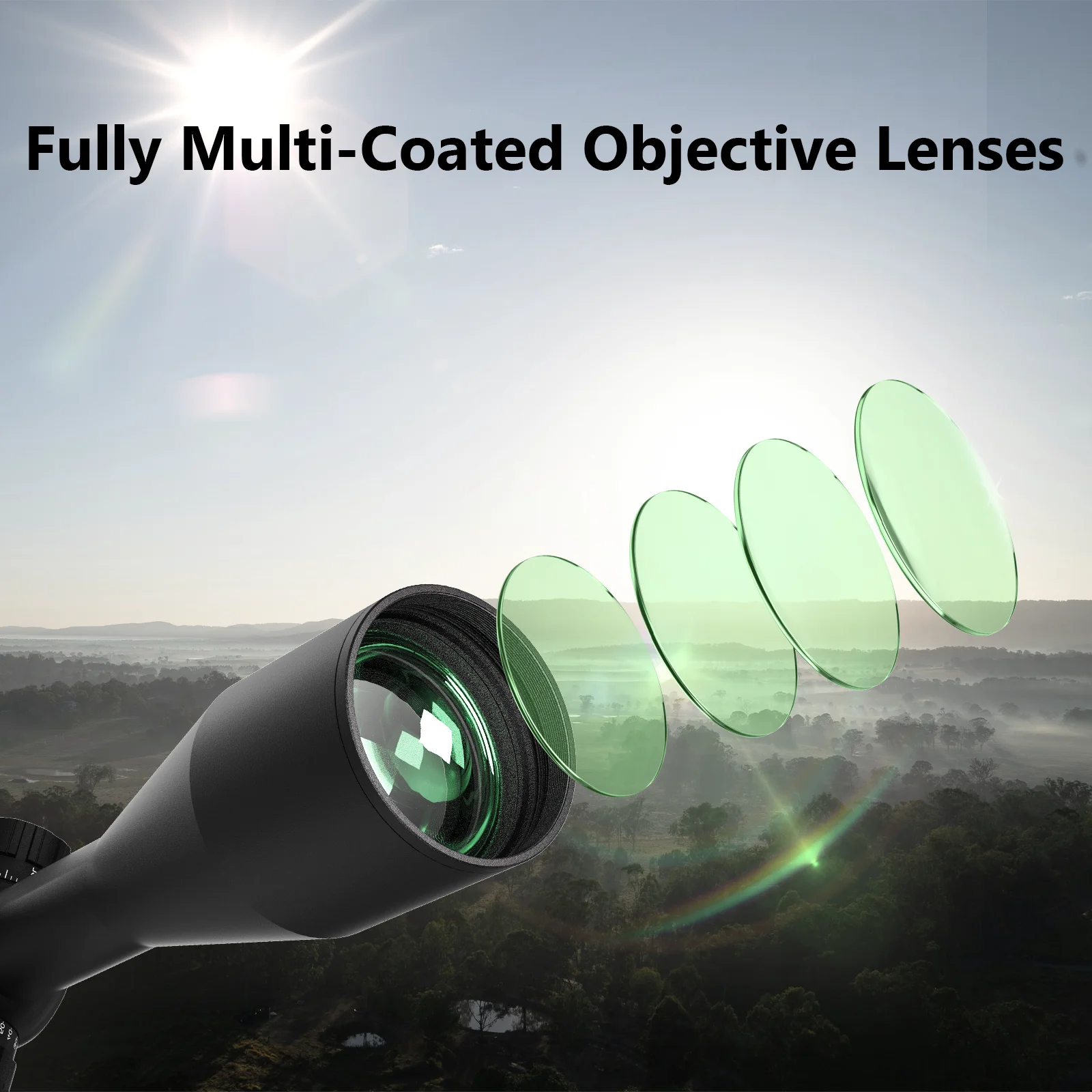 Aquilifer 6-24x50 FFP نطاق بندقية مدى بعيد قناص صيد عسكري بصريات 11 إضاءة حمراء اكسسوارات سلاح #3