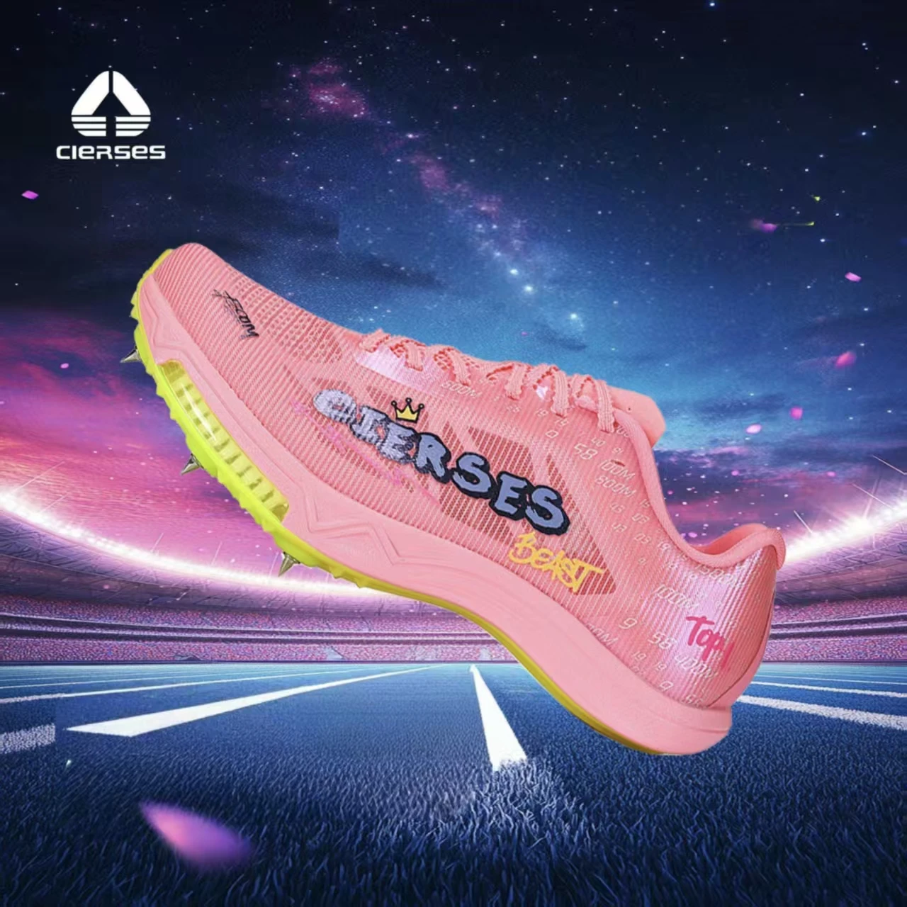 CIERSES Professional Running Training Spikes For M,en And Women Carbon Plate And Air Cushion Racing 2460